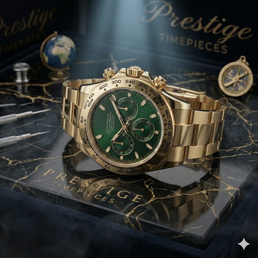 PRESTIGE - CHRONO GREEN-GOLD