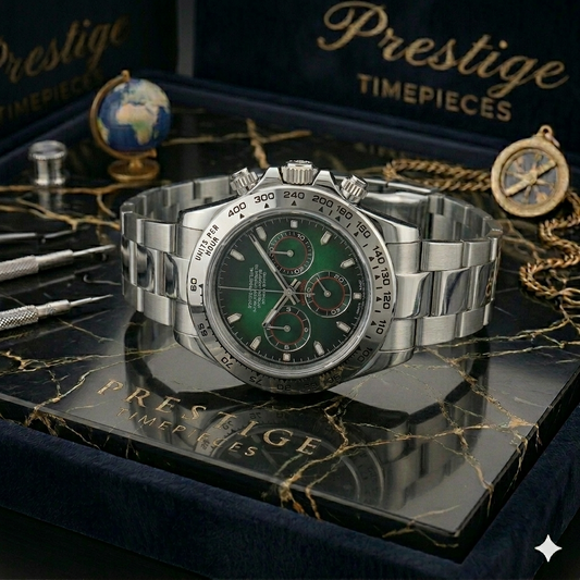 PRESTIGE - CHRONO GREEN-SILVER