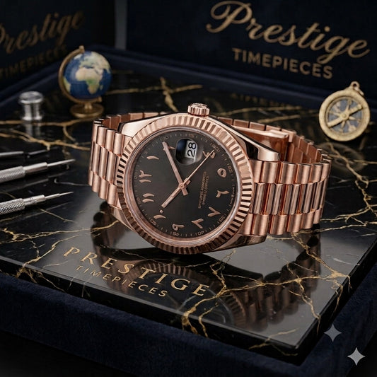 PRESTIGE - CLASSIC DATE ROSE GOLD BLACK