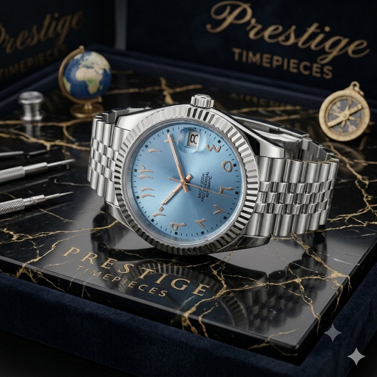 PRESTIGE - CLASSIC DATE SKYBLUE ARABIC
